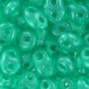 Twin beads mm. 2.5x5 Green Pearl x20g|raw }}