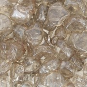 Perline in vetro Ginko Duo 2 fori 7.5x7.5 mm Crystal Gleam Orange Glaze x10g|raw }}