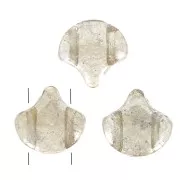 Perline in vetro Ginko Duo 2 fori 7.5x7.5 mm Crystal Gleam Orange Glaze x10g