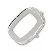 Castone Classical Baguette mm. 18x13 Argento 925 x1