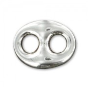 Intercalare chicco di caffè mm. 15x12 Argento 925 x1|raw }}