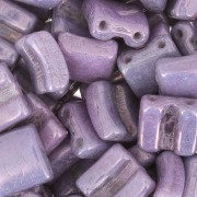 Perline in vetro Fixer 2 fori 8x8 mm Opaque Luster Amethyst x10g