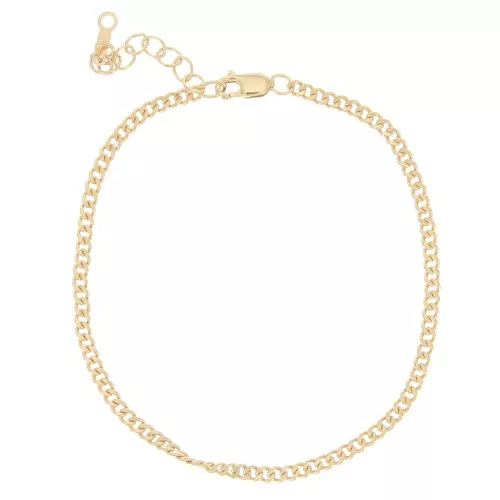 Bracciale maglia Gourmette limata 2.3 mm Gold filled x16.5 cm
