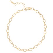 Bracciale maglia creativa alternata 3.4 mm Gold filled x16 cm|raw }}