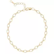 Bracciale maglia creativa alternata 3.4 mm Gold filled x16 cm