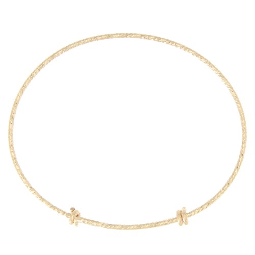 Braccialetto diamantato dimensione regolabile 75 - 85 mm - Gold filled x1