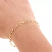 Catena maglia Forzatina 3.5 mm in Gold filled x20cm