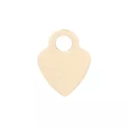 Ciondolo cuore 4.5 x 3.5 mm Gold filled x1
