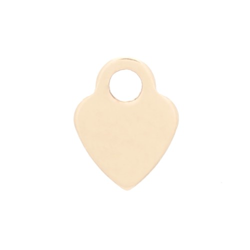 Ciondolo cuore 4.5 x 3.5 mm Gold filled x1