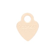 Ciondolo cuore 4.5 x 3.5 mm Gold filled x1