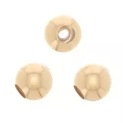 Perle stopper bead 8 mm con un foro di 2.5 mm Gold Filled x1