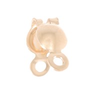 Coprinodi mm. 3.5 con anello chiuso in Gold filled x4