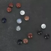 Cabochon rotondo 6mm Gold Stone - Pietra del Sole x1