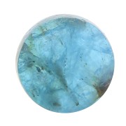 Cabochon piatto tondo - 8 mm in pietra gemma - Apatite x1|raw }}