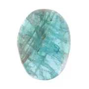 Cabochon piatto ovale - 8x6 mm in pietra gemma - Apatite x1