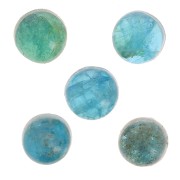 Cabochon tondi 4 mm in pietra gemma - Apatite x5