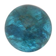 Cabochon tondo 10 mm in pietra gemma - Apatite x1