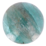 Cabochon tondo 12 mm in pietra gemma - Apatite x1|raw }}