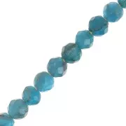 Perle tonde sfaccettate 3 mm Pietra gemma - Apatite x25