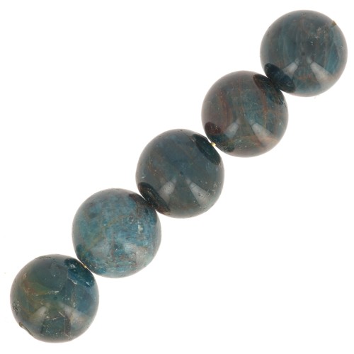 Perle tonde 12 mm Pietra gemma - Apatite x1