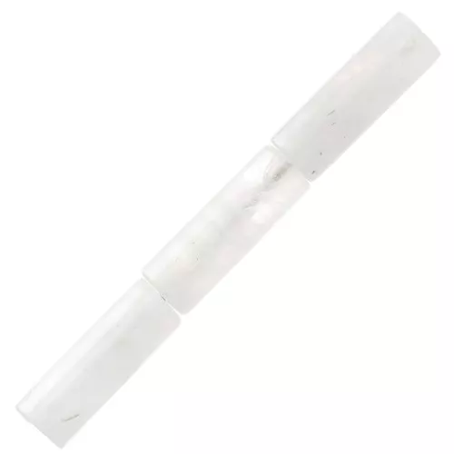 Perle tubi in pietra gemma 15x5 mm - Pietra di luna x5