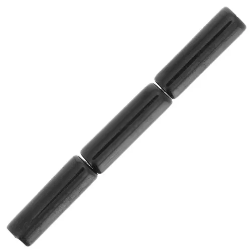 Perle tubi in pietra gemma 15x5 mm - Onice nero x5
