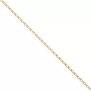 Catena maglia Gourmette limata 1.2 mm - Placcato oro 3 micron x50cm