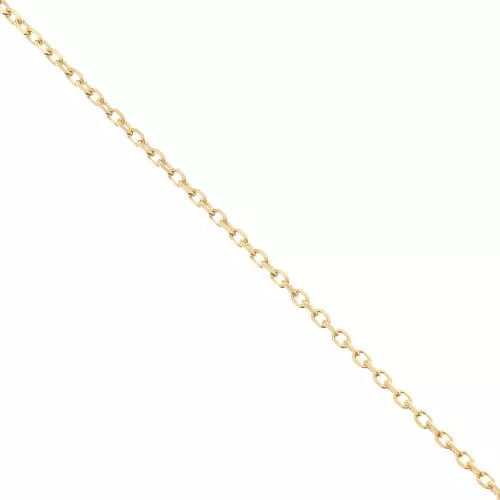Catena maglia forzatina limata 1.3 mm - Placcato oro 3 micron x50cm