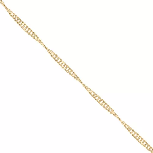 Catena maglia Singapour 1.6 mm - Placcato oro 3 micron x50cm