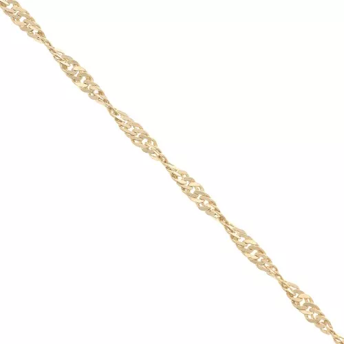 Catena maglia Singapour 2.2 mm - Placcato oro 3 micron x50cm