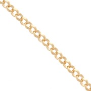 Catena maglia Jaseron 4.6 mm - Placcato oro 3 micron x20cm|raw }}