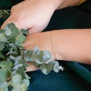 Bracciale maglia forzatina limata 1.45 mm - Placcato oro 3 micronx1