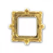 Castone PureCrystal 4447 quadrato mm. 10 dorato