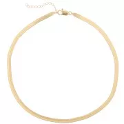 Girocollo maglia specchio 4.5 mm - Placcato oro 3 micron x45cm