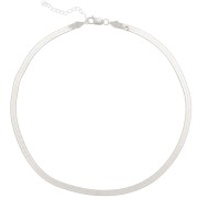 Collana a maglia catenella “Miroir” – serpente piatto – 4,5 mm – Argento 925 x 40 cm