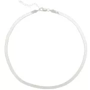 Collana a maglia catenella “Miroir” – serpente piatto – 4,5 mm – Argento 925 x 40 cm