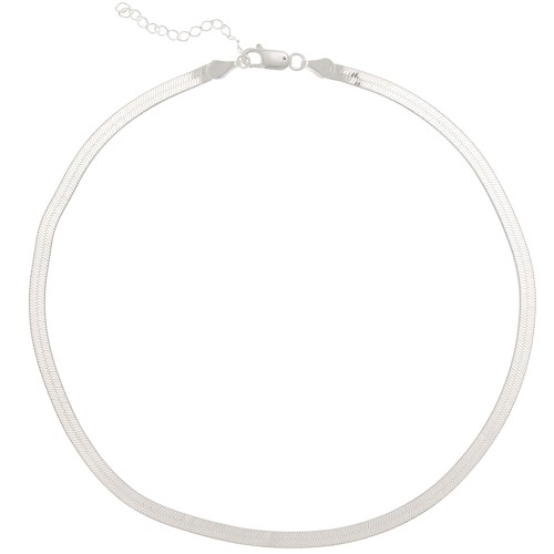 Girocollo maglia specchio 4.5 mm - Argento 925 x45cm