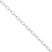 Catena maglia forzatina limata 2.5 mm in Argento 925 x50cm|raw }}