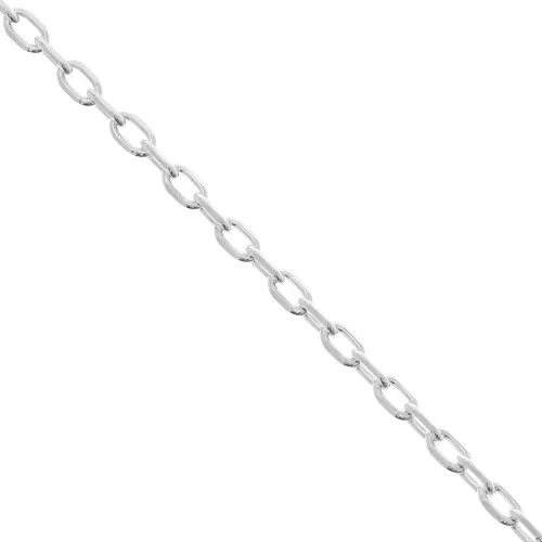 Catena maglia forzatina limata 2.5 mm in Argento 925 x50cm