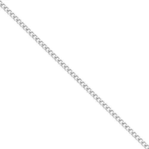 Catena maglia Gourmette limata 1.2 mm in Argento 925 x50cm