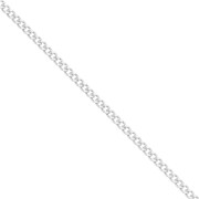 Catena maglia Gourmette limata 1.5 mm in Argento 925 x50cm|raw }}