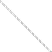 Catena maglia Gourmette limata 1.5 mm in Argento 925 x50cm