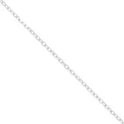 Catena maglia forzatina limata 1 mm in Argento 925 x50cm