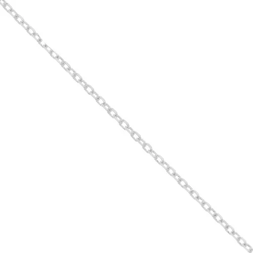 Catena maglia forzatina limata 1 mm in Argento 925 x50cm