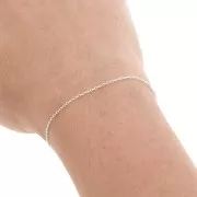 Catena maglia forzatina limata 1 mm in Argento 925 x50cm