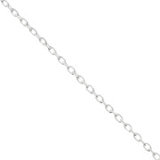 Catena maglia forzatina limata 1.3 mm in Argento 925 x50cm|raw }}