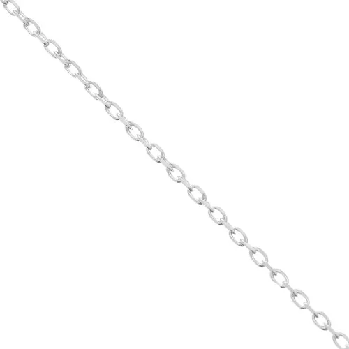 Catena maglia forzatina limata 1.3 mm in Argento 925 x50cm