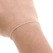 Catena maglia forzatina limata 1.3 mm in Argento 925 x50cm