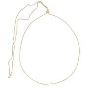 Collana regolabile per distanziatori maglia Veneziana Acciaio inox 304L Oro x70cm|raw }}