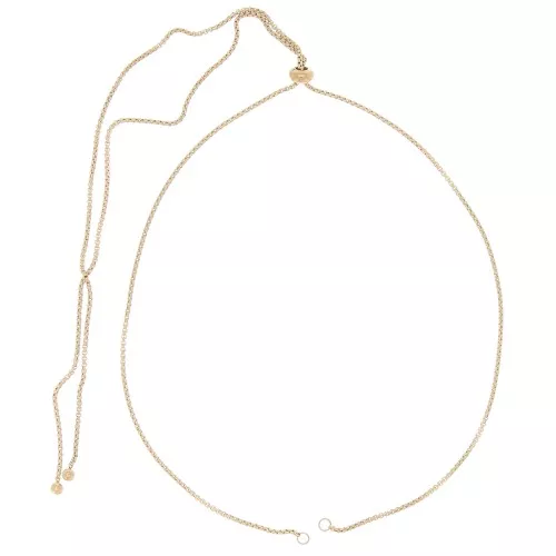 Collana regolabile per distanziatori maglia Veneziana Acciaio inox 304L Oro x70cm